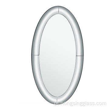 Espelho curvo de forma oval MDF espelho suspenso